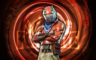 4k, rust lord, fortnite, orange grunge spirale fond, fortnite rust lord skin, rust lord fortnite personnage, rust lord fortnite, fortnite personnages, grunge art, rust lord skin