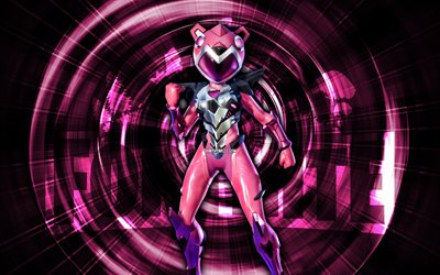 Mecha Cuddle Master, 4k, pink abstract background, Fortnite, abstract rays, Mecha Cuddle Master Skin, Fortnite Mecha Cuddle Master Skin, Fortnite characters, Mecha Cuddle Master Fortnite
