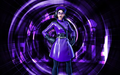 パープルルビー, 4k, 紫の抽象的な背景, フォートナイト, 抽象的な光線, パープルルビースキン, フォートナイト パープル ルビー スキン, フォートナイトのキャラクター, パープル ルビー フォートナイト