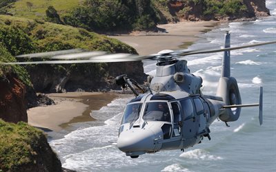 eurocopter as565 panther, 4k, fuerza aérea mexicana, volar helicópteros, ejército mexicano, helicópteros militares, aviación militar, armada de méxico, as565 panther, eurocopter
