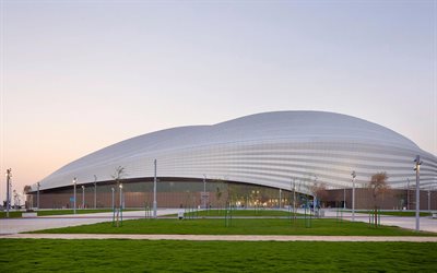 stadio al janoub, 4k, stadio di calcio qatar, stadio al-wakrah, arene sportive, al-wakrah, qatar, calcio, coppa del mondo fifa 2022