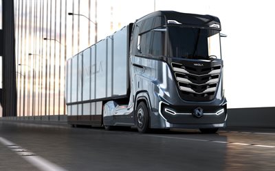 Nikola Tre, 4k, hydrogen trucks, 2022 trucks, LKW, cargo transport, trucking concepts, transportation, 2022 Nikola Tre, trucks, Nikola Motor