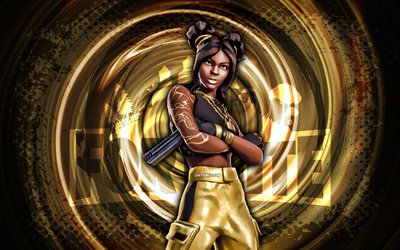 4k, luxe, fortnite, or grunge spirale fond, luxe skin, luxe fortnite caractère, luxe fortnite, fortnite caractères, grunge art