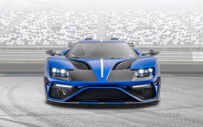 mansory le mansory, 4k, vue de face, 2020 voitures, supercars, tuning, ford gt le mansory, mansory, ford