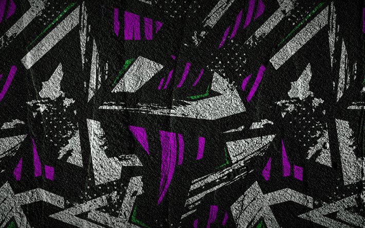 fondo de piedra grunge, creativo, patrones abstractos, geometría, formas geométricas, fondos abstractos, texturas de piedra
