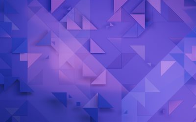 fondo abstracto púrpura, fondo de mosaico púrpura, mosaico púrpura abstracto, fondo de triángulos púrpura, fondo creativo púrpura, fondos abstractos