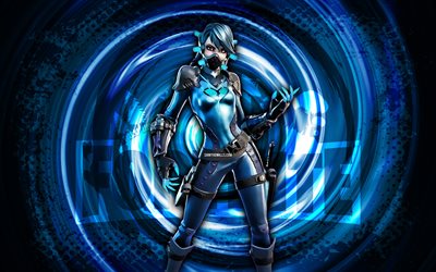 4k, slurpentina, fortnite, sfondo a spirale blu grunge, pelle slurpentina, personaggio slurpentina fortnite, slurpentina fortnite, personaggi fortnite, arte grunge