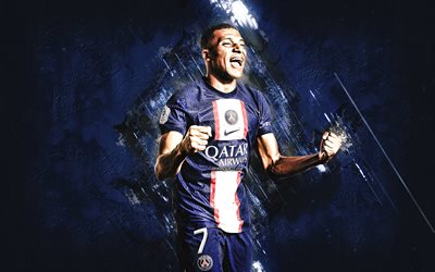 Kylian Mbappe, PSG, 2022, portrait, Paris Saint-Germain, Ligue 1, world football star, France, football, Mbappe PSG