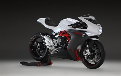 mv アグスタ スーパーベローチェ 800, 4k, スタジオ, 2022年のバイク, スーパーバイク, 白いオートバイ, イタリアのオートバイ, mvアグスタ