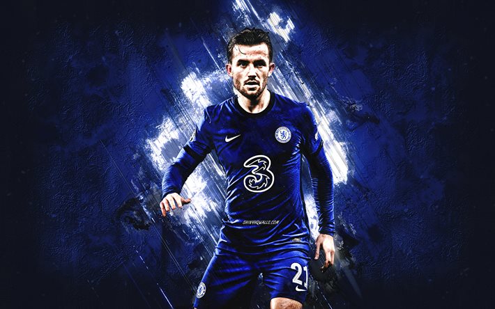 ben chilwell, chelsea fc, joueur de football anglais, this stone background, premier league, angleterre, football