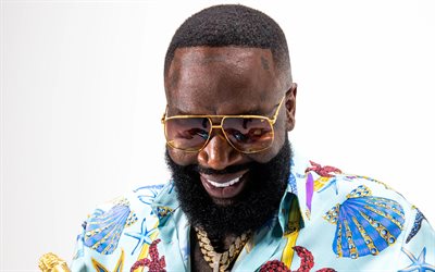 4k, rick ross, porträt, amerikaner rapper, william leonard roberts ii, the boss, rozay, american star