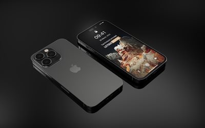 apple iphone 14 pro, 4k, akıllı telefonlar, cep telefonları, siyah iphone 14, yakın çekim, apple iphone 14, kameralar, iphone, apple akıllı telefonlar, iphone 14, apple