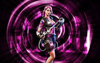 Journey, 4k, purple abstract background, Fortnite, abstract rays, Journey Skin, Fortnite Journey Skin, Fortnite characters, Journey Fortnite