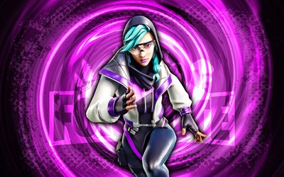 4k, synapse, fortnite, fondo de espiral grunge purple, synapse skin, synapse fortnite caracter, synapse fortnite, fortnite caracteres, grunge art