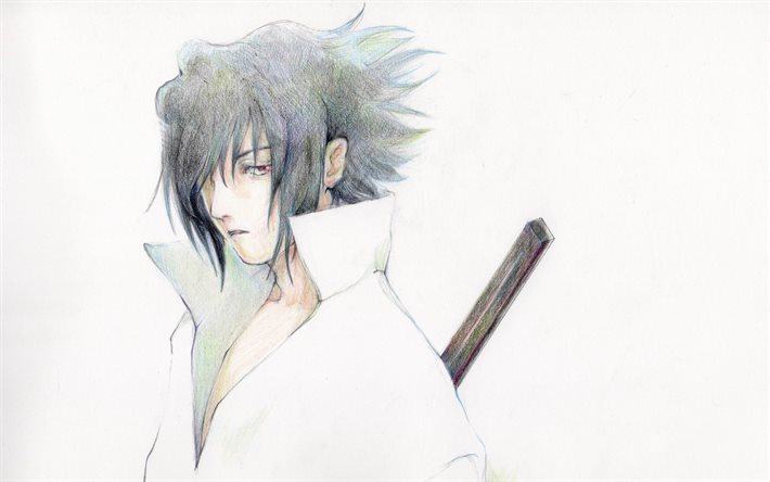 sasuke uchiha, krieger, naruto-charaktere, kunstwerke, manga, uchiha sasuke, naruto, sasuke uchiha naruto