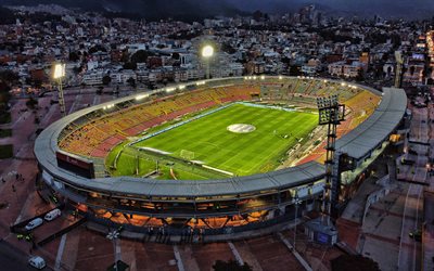 4k, el estadio departamental libertad, vista aérea, el estadio colombiano, el pasto, el estadio deportivo pasto, colombia, el estadio de fútbol, ​​el deportivo pasto