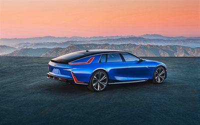2024, Cadillac Celestiq, 4k, rear view, exterior, blue luxury coupe, blue Cadillac Celestiq, electric cars, Celestiq EV, American cars, Cadillac