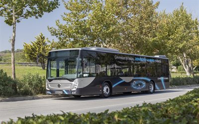 2022, mercedes-benz conecto, 4к, stadtbus, äußere, conecto hybrid, personenbusse, personenverkehr, öffentliche verkehrsmittel, neue busse, mercedes-benz