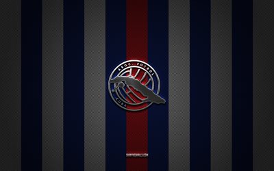 logo der kuba -nationalfußballmannschaft, concacaf, nordamerika, blue pink carbon hintergrund, kuba -nationalfußballmannschaft emblem, fußball, kuba -nationalfußballmannschaft, kuba