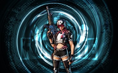 4k, derby dynamo, fortnite, blue grunge spiral sfondo, derby dynamo skin, derby dynamo fortnite character, derby dynamo fortnite, fortnite personal, grunge art