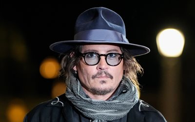 Johnny Depp, 4k, 2022, american actor, movie stars, Hollywood, picture with Johnny Depp, portrait, Johnny Depp in hat, american celebrity, Johnny Depp photoshoot