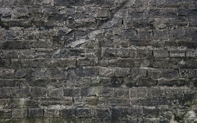 parede de tijolos cinza, 4k, fundos de grunge, fundo de tijolos cinza, texturas de tijolos, texturas 3d, texturas grunge, parede de tijolos, fundo de tijolos, fundo de pedra cinza, tijolos, tijolos cinza
