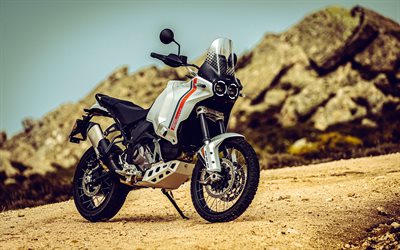 4k, ducati desertx, desierto, 2022 motos, offroad, aventura, extreme, 2022 ducati desertx, superbikes, italiano de motocicletas, ducati