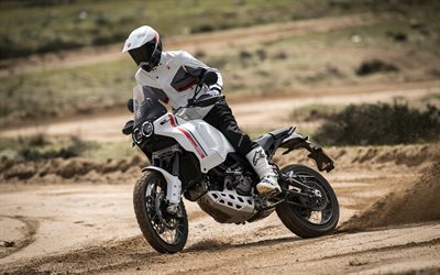 Ducati DesertX, 4k, drift, 2023 bikes, offroad, adventure, extreme, 2023 Ducati DesertX, superbikes, italian motorcycles, Ducati
