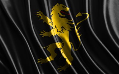 ceredigionの旗, 4k, シルク3dフラグ, ウェールズ郡, ケレディジョンの日, 3dファブリック波, ceredigion flag, 絹の波状の旗, ヨーロッパ, ceredigionファブリックフラグ, ceredigion, ウェールズ