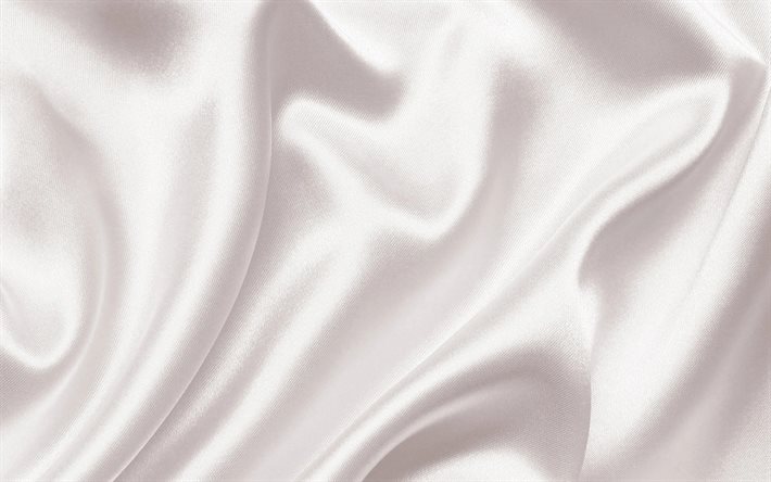 white silk texture, 4k, white silk background, waves silk texture, white fabric texture, waves fabric texture, white waves fabric background, white silk