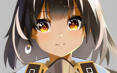 Magallan, girl with yellow eyes, ArKnights, manga, commissioners, ArKnights characters, artwork, Magallan ArKnights