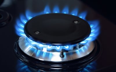 burning gas, 4k, blue flame, gas burner, gas concepts, gas sale, burner, background with gas