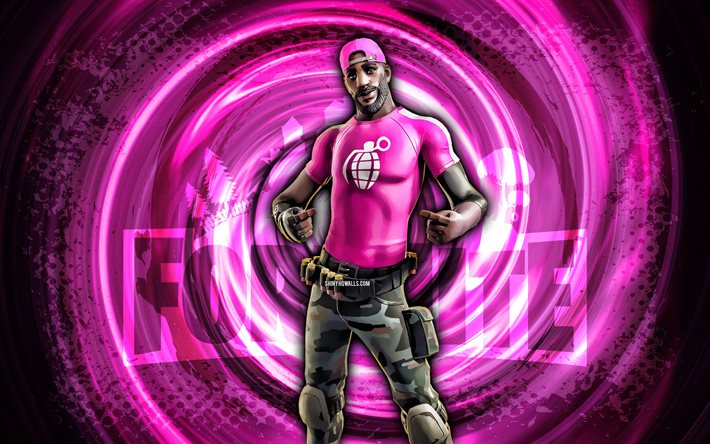 4k, lt logo, Fortnite, pink grunge spiral background, lt logo Skin, Skye Fortnite character, lt logo Fortnite, Fortnite characters, grunge art