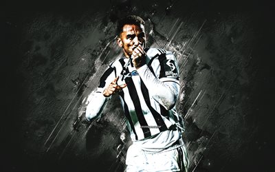 Danilo, Juventus FC, portrait, brazilian football player, white stone background, football, Danilo Juve, Serie A, Italy, Danilo Luiz da Silva