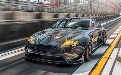 2022, Aston Martin Vantage GT4, 4k, luxury supercar, race car, luxury coupe, Aston Martin Vantage tuning, British sports cars, Aston Martin