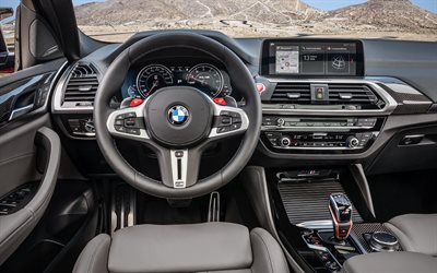 2022, BMW X4 M, G02, inside view, interior, dashboard, BMW X4 interior, German cars, BMW