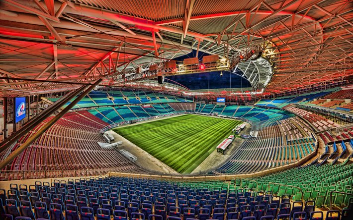 Red Bull Arena, Leipzig, inside view, interior, football stadium, stands, RB Leipzig stadium, German football stadiums, Germany, Bundesliga