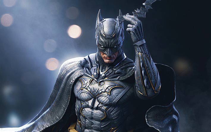 4k, batman, superhéroes, arte 3d, creativo, imágenes con batman, dc comics, batman 4k, batman 3d