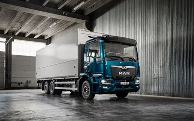 MAN TGM 18-320, 4k, trailers, 2022 trucks, LKW, cargo transport, 2022 MAN TGM, trucking concepts, transportation concepts, trucks, MAN