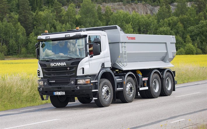 Scania P420, 4k, highway, 2021 trucks, tippers, LKW, cargo transport, trucking concepts, 2021 Scania P420, trucks, Scania