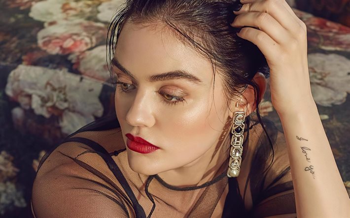 Lucy Hale, 4k, american actress, movie stars, Hollywood, american celebrity, Karen Lucille Hale, picture with Lucy Hale, Lucy Hale photoshoot