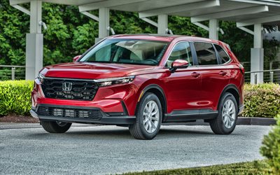 2023, Honda CR-V, 4k, front view, exterior, red SUV, red Honda CR-V, new Honda CR-V 2023, japanese cars, Honda