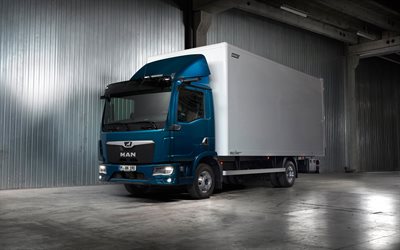 MAN TGL 8-190 4x2, 4k, trailers, 2022 trucks, LKW, cargo transport, 2022 MAN TGL, trucking concepts, transportation concepts, trucks, MAN