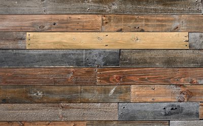 texture en bois horizontale, 4k, fond en bois brun, macro, arrière-plans en bois, planches en bois horizontales, textures en bois, planches en bois