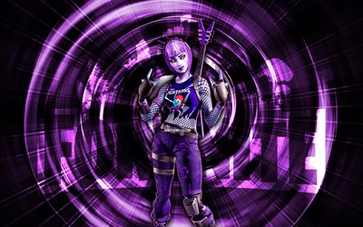 dark power chord, 4k, sfondo astratto viola, grunge art, fortnite, raggi astratti, dark power chord skin, fortnite dark power chord skin, personaggi fortnite, dark power chord fortnite