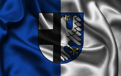 大旗, 4k, ドイツの都市, サテンの旗, 大げさの日, 大弁の旗, 波状のサテンの旗, 大げさ, ドイツ