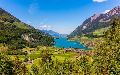svizzera, laghi, estate, montagne, alpi, monumenti svizzeri, vacanze estive, brienz, europa, natura meravigliosa