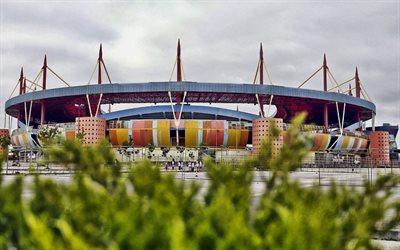 4k, estádio municipal de aveiro, vista lateral, exterior, português estádio de futebol, aveiro, portugal, sc beira-mar estádio, futebol