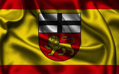 bandera de bonn, 4k, ciudades alemanas, banderas satinadas, día de bonn, banderas onduladas de satén, ciudades de alemania, bonn, alemania