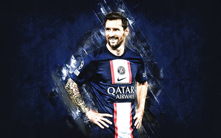 Lionel Messi, PSG, portrait, world football star, Leo Messi, Paris Saint-Germain, Ligue 1, France, Lionel Andres Messi Cuccittini